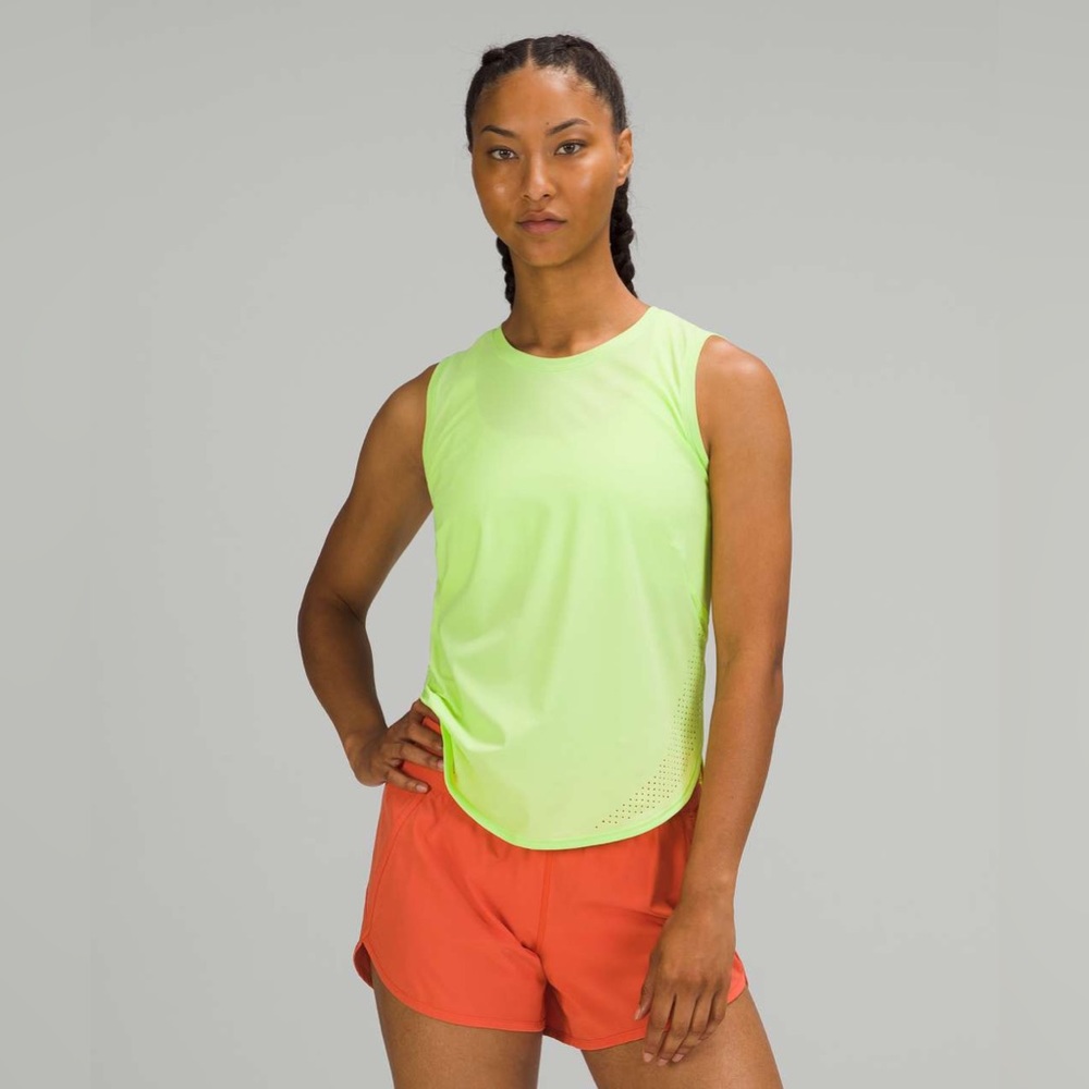 Lululemon High Neck Split Hem Run Tank